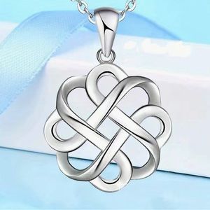 Lucky Celtic knot cross pendant necklace